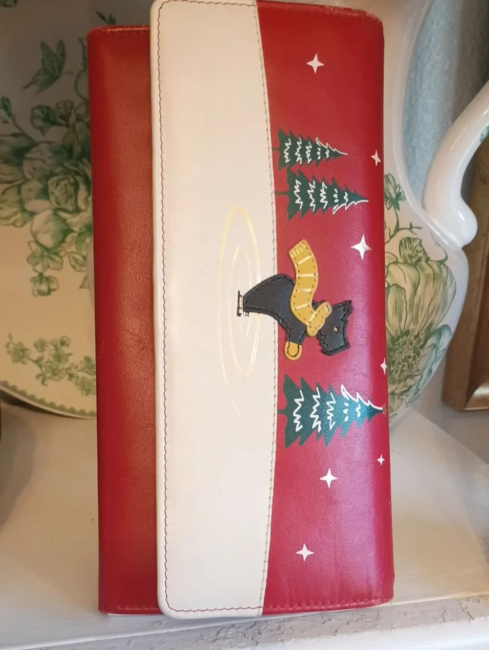 Radley London winter Christmas snow skating dog wallet